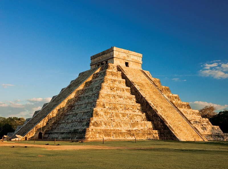 a Mayan temple in Chichen Itza Mexico