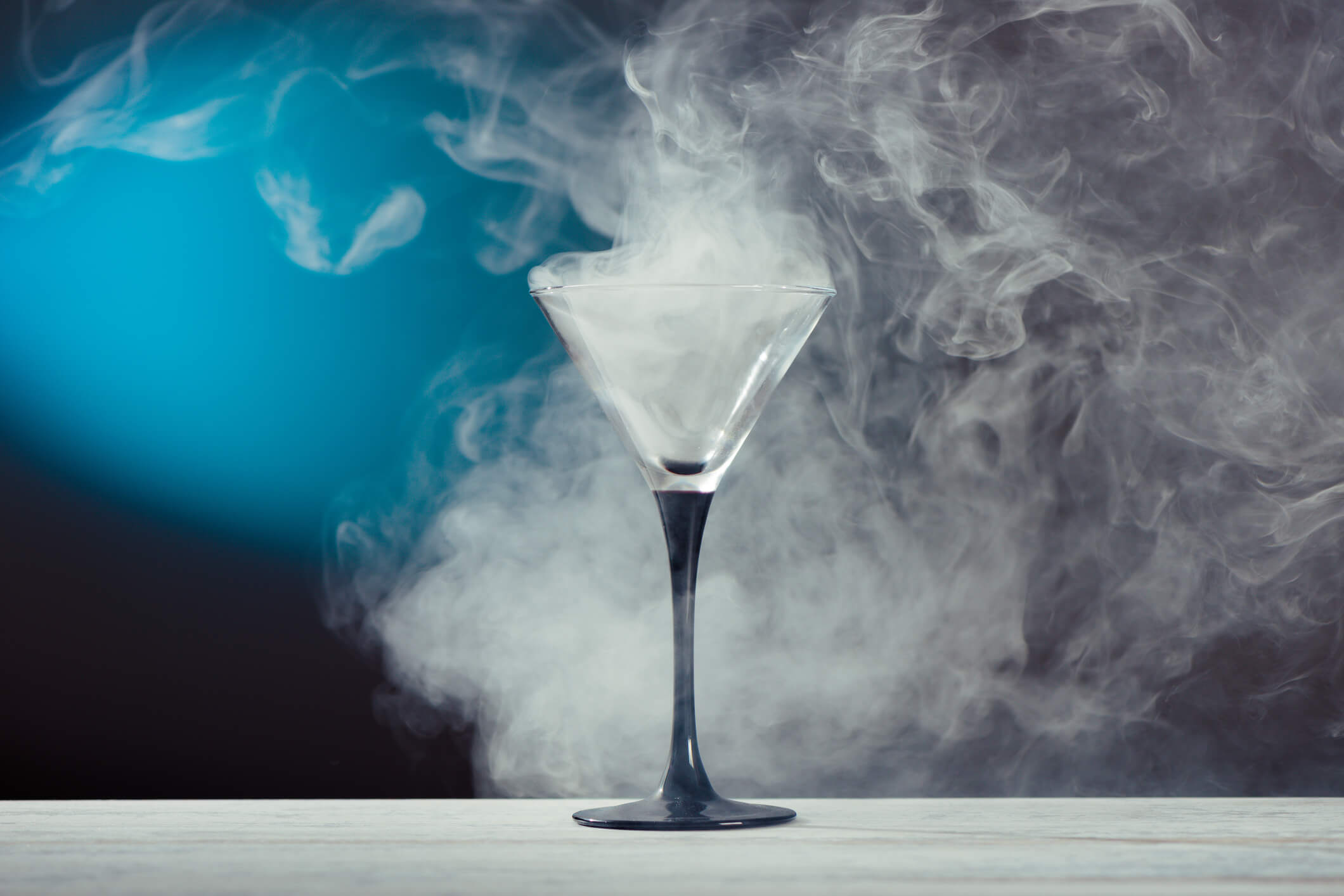 Smoke in a Martini glass