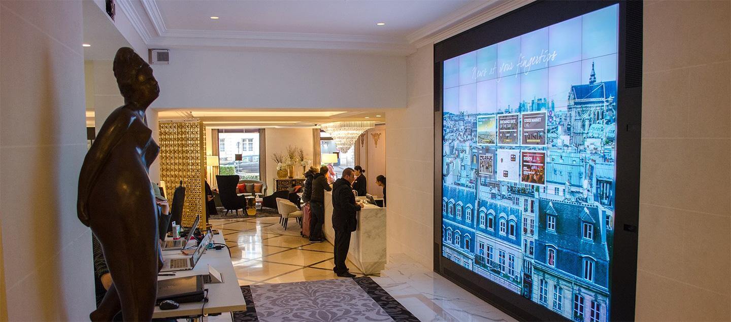 Sofitel Paris Baltimore Hotel installs interactive video wall