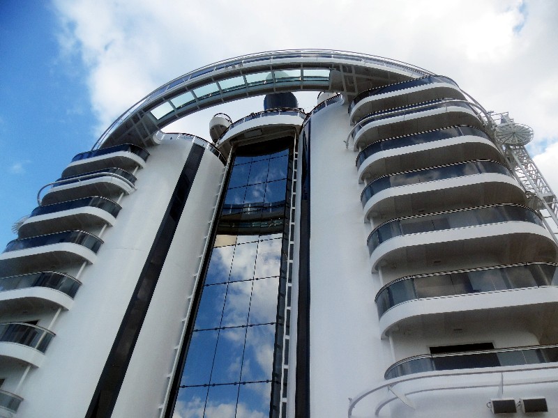 MSC Seasides aft condo-like structure