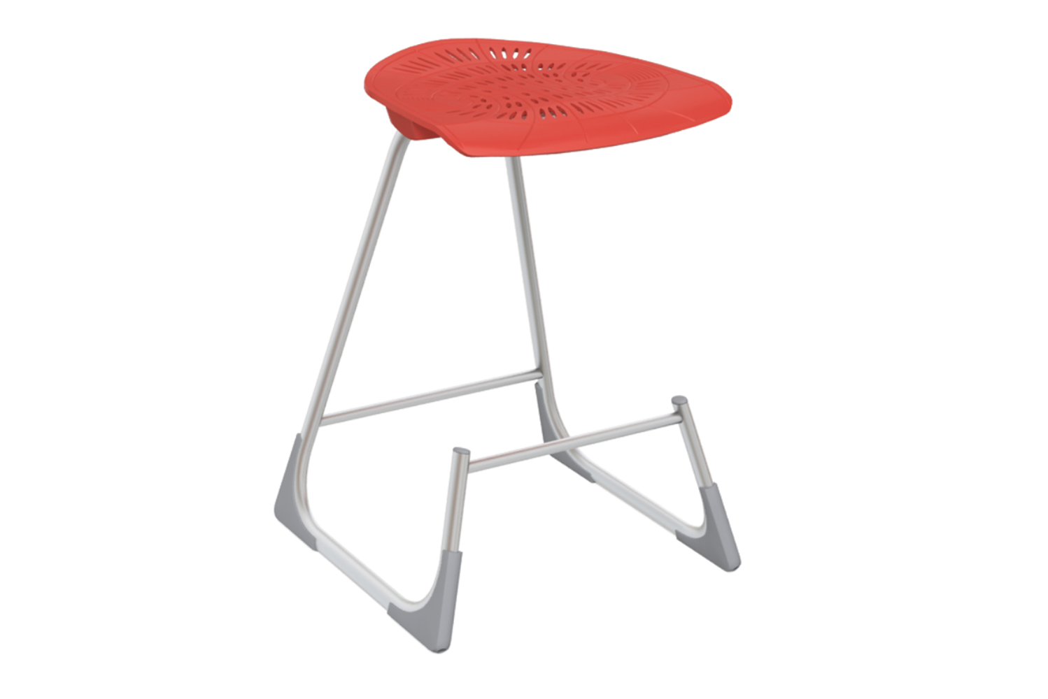 Coupled with flexible seats and foot rails the Bodyfurn lab stool can move forward or backward with a shift in weight 