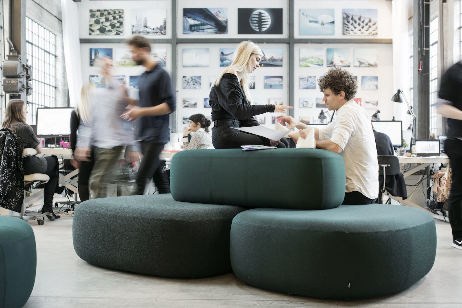 Kilo Design launched Kilo Islands a collection of modular benches that combine for a variety of collaborative configurations