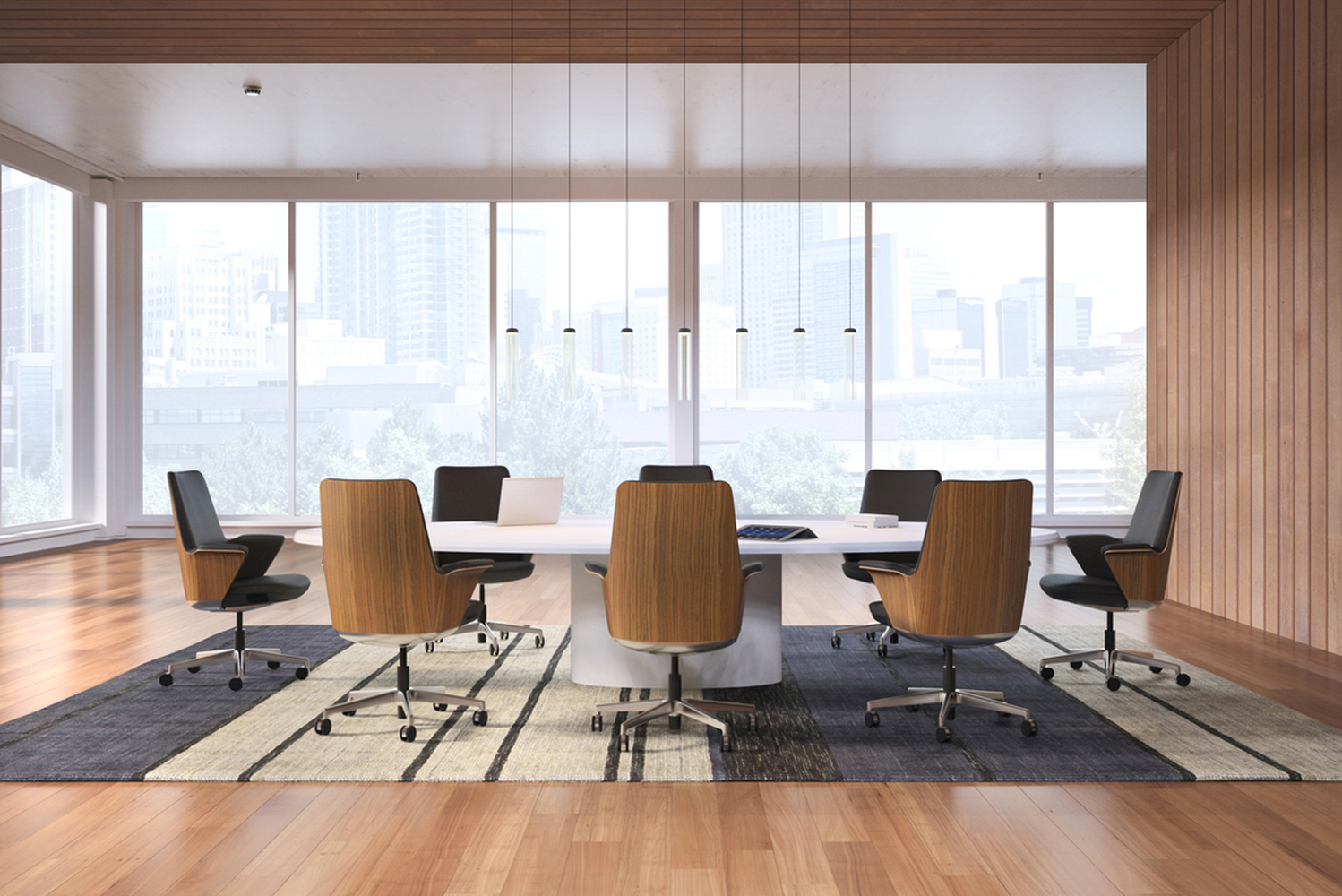 Humanscale launched its first executive boardroom seating product Summa 