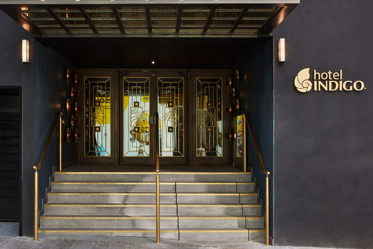 Michaelis Boyd completed the interior design of a new nine-story Hotel Indigo overlooking Londons Leicester Square 