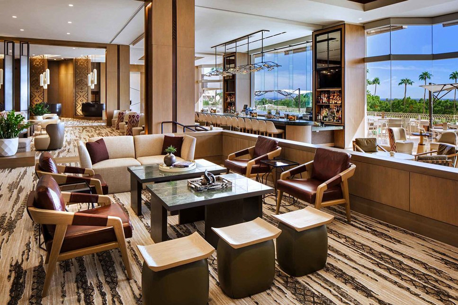 Parker-Torres Design looked to the Sonoran Desert when it renovated the main lobby of the Phoenician Scottsdale a Luxury Col