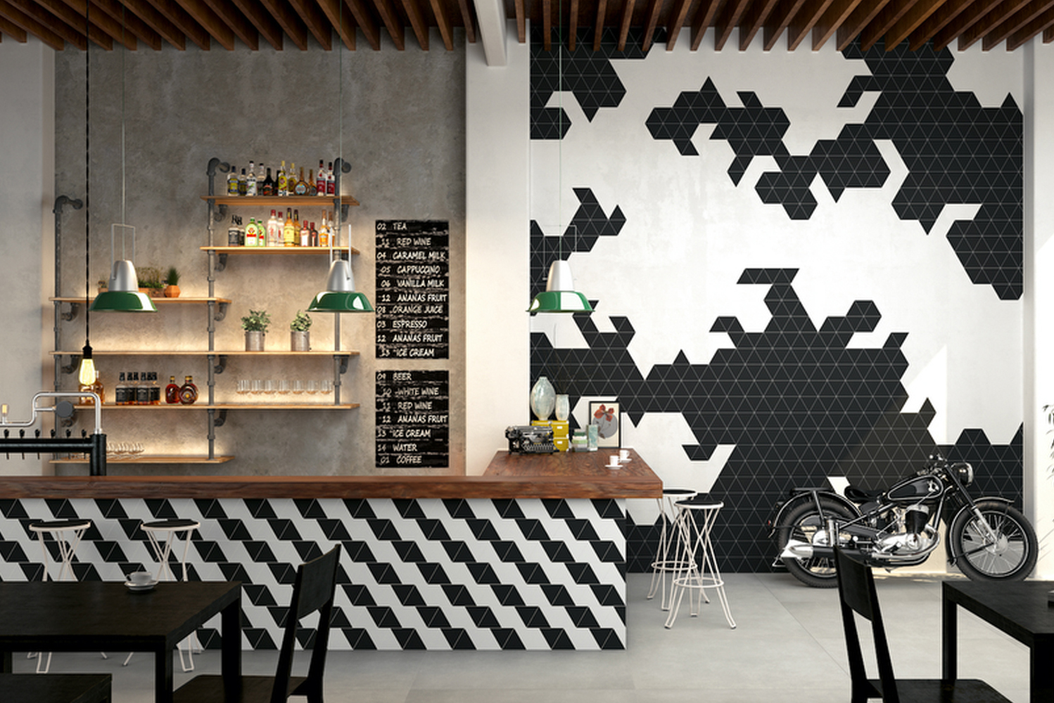 Introducing Attire a ceramic triangular wall tile that is the latest collection from Nemo Tile  Stone