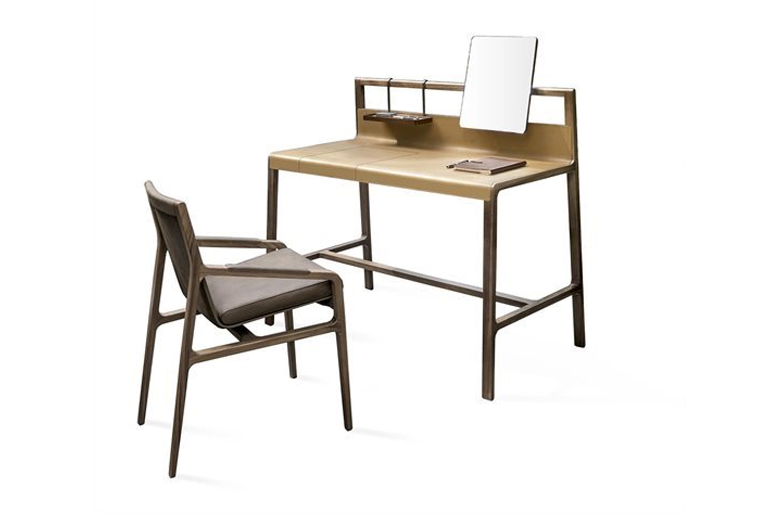 From Giuseppe Bavuso for Alivars Home Projects Collection Scribe is a retro yet contemporary desk with a slim profile and