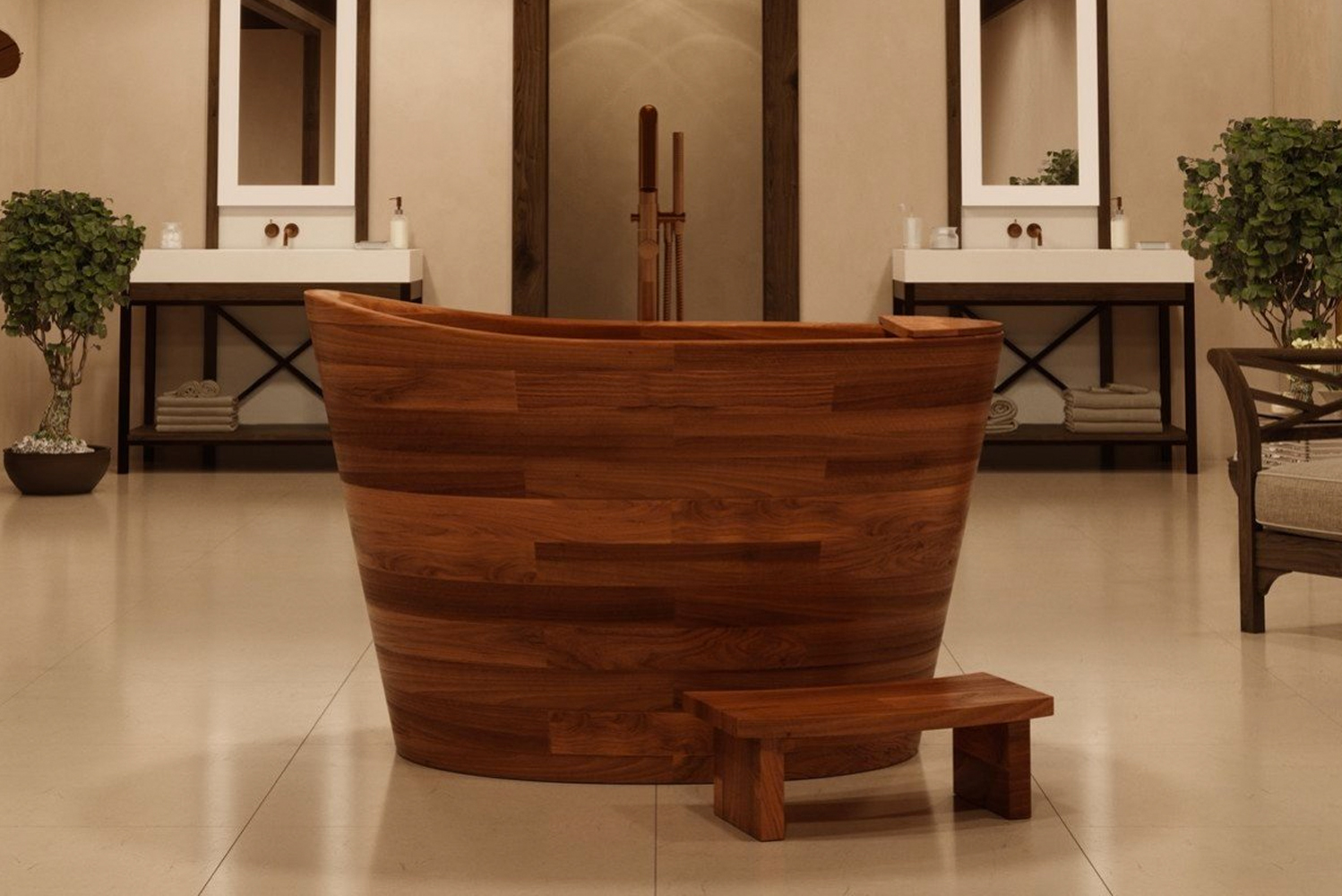 Aquatica launched the True Ofuro Japanese seated soaking tub 