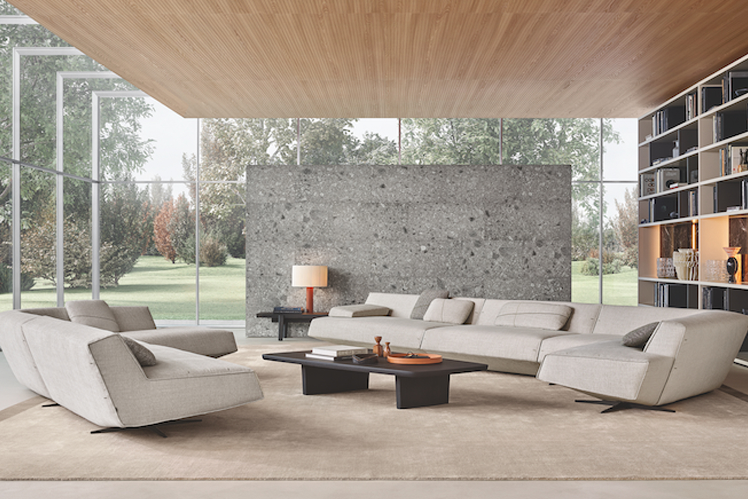 Poliform launched the Sydney collection taking its name from the city in Australia and designed by Jean-Marie Massaud