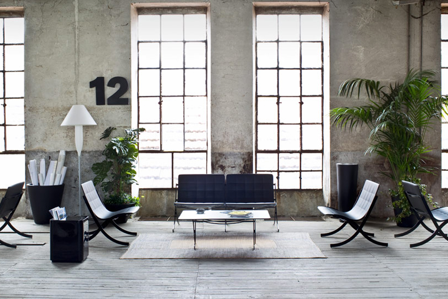 Mies van der Rohes Barcelona chair was re-interpreted by Deep Design for Italian brand Serralunga 