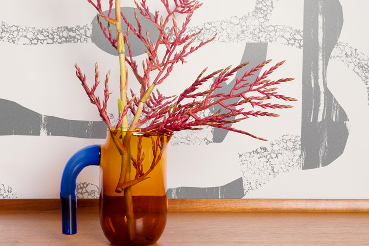 Avery Thatcher the Portland Oregon artist behind wallcovering studio Juju Papers launched Flux