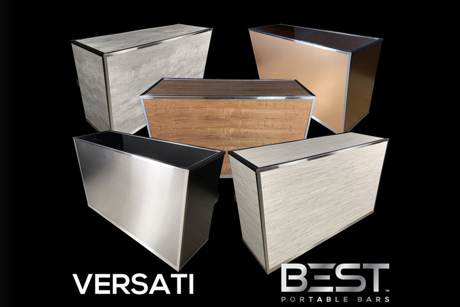 Montreal-based Best Portable Bars released its newest model the Versati portable bar designed for events hotels rental com
