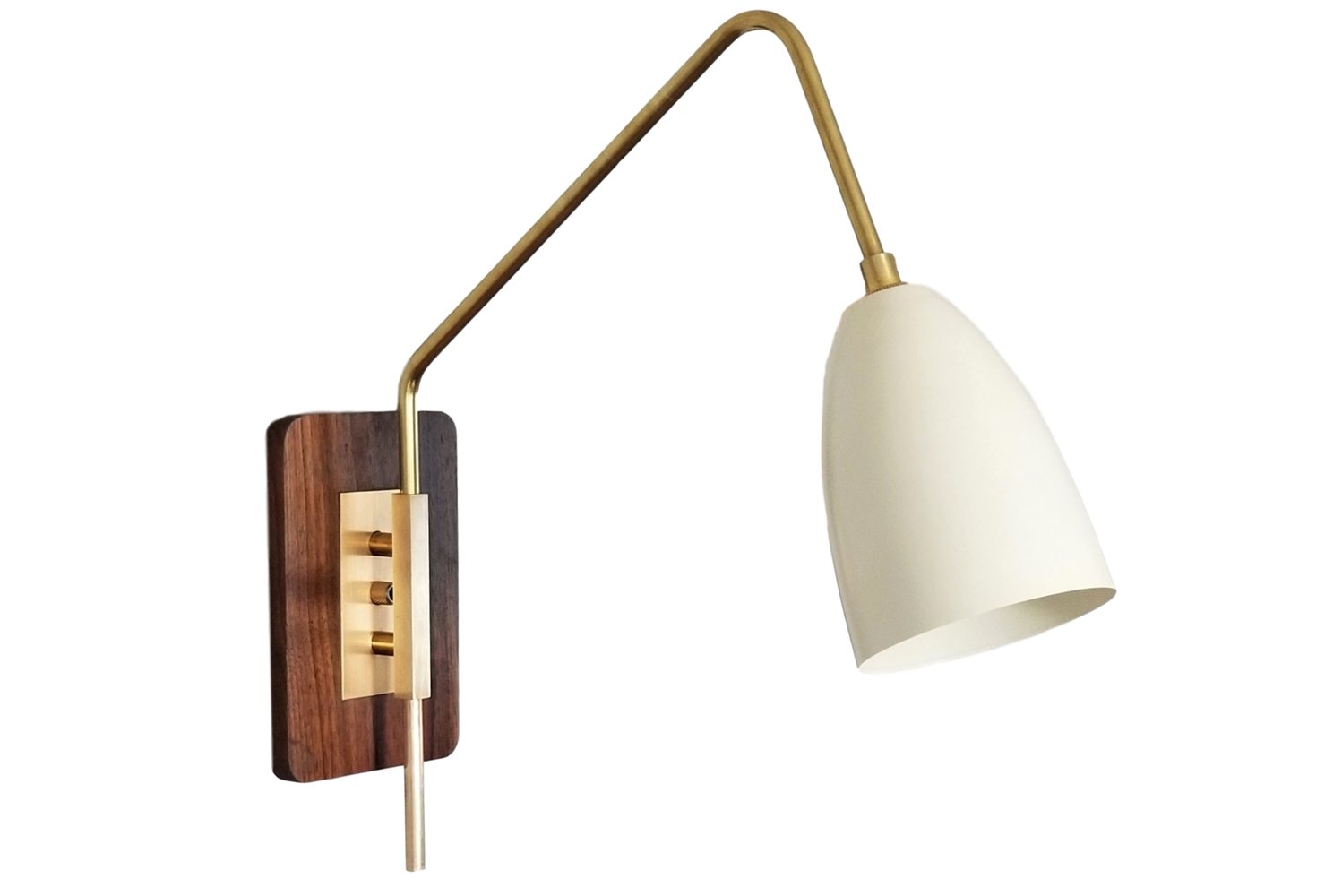 Custom lighting design studio Blueprint Lighting launched the Elska wall mount reading lamp 