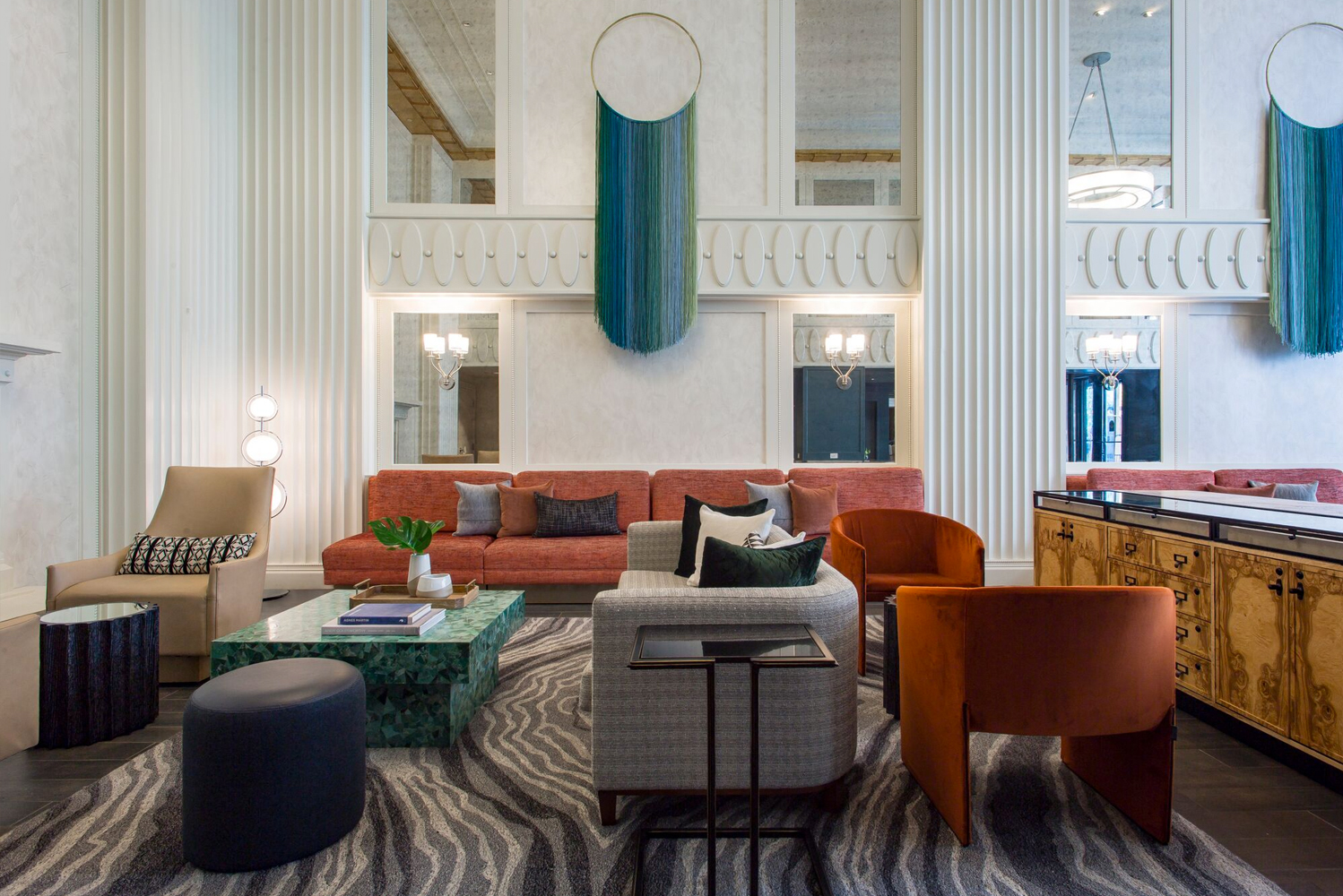 Kimpton Hotel Monaco Chicago completed a full renovation of its lobby guestrooms and suites