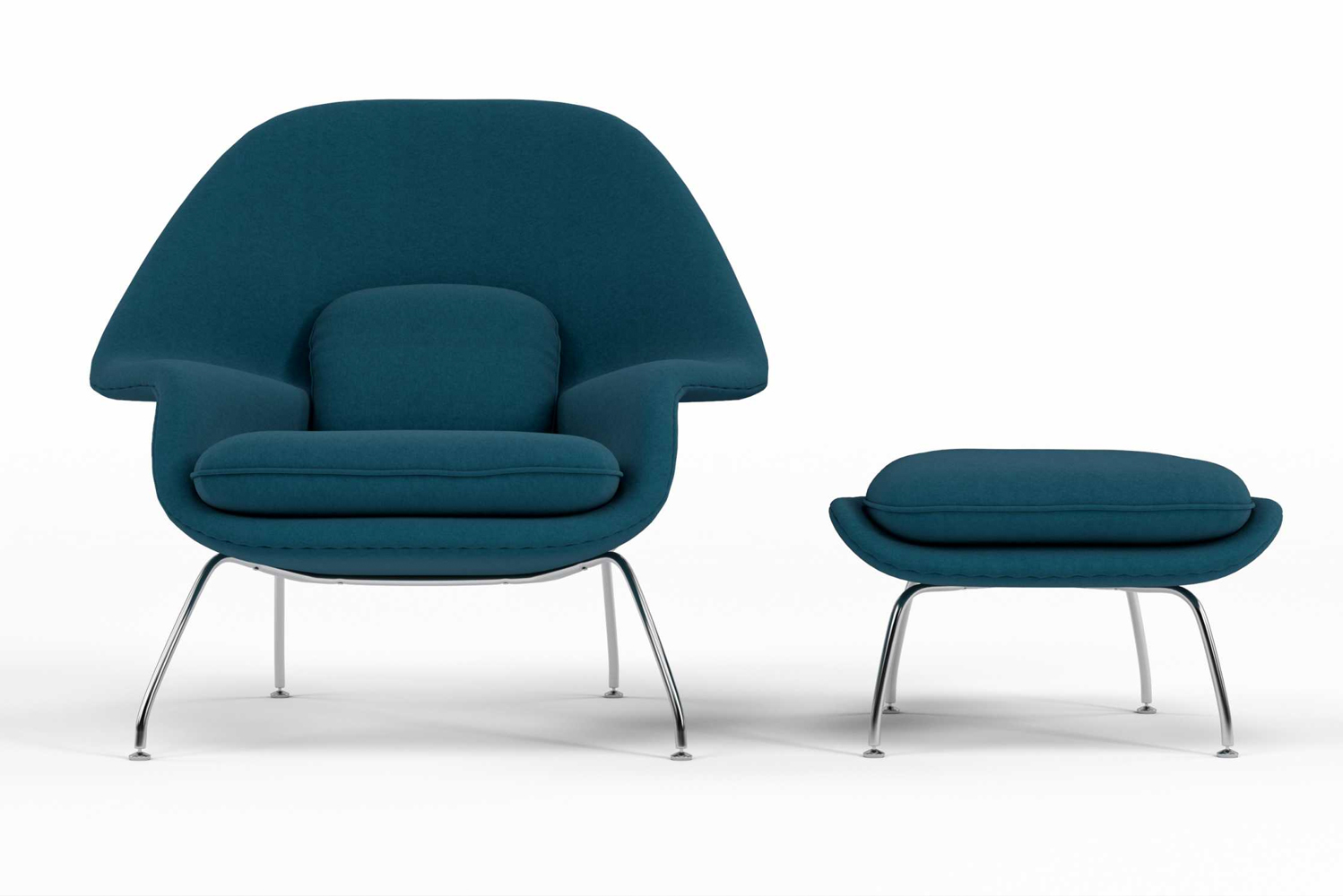 Introducing the Womb chair and ottoman created after Florence Knoll requested Eero Saarinen to design a chair that was like