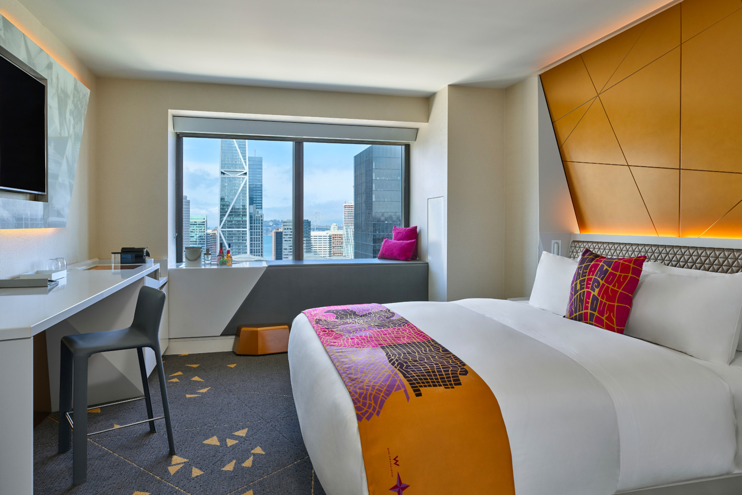W San Francisco completed its Gold Fever guestroom renovation  