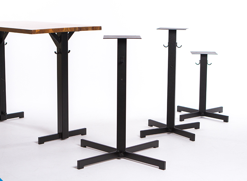 Rockless Table bases comes in models for bars counters and dining tables 