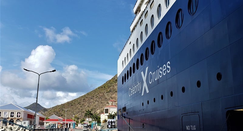 Celebrity Millennium docked in St Maarten