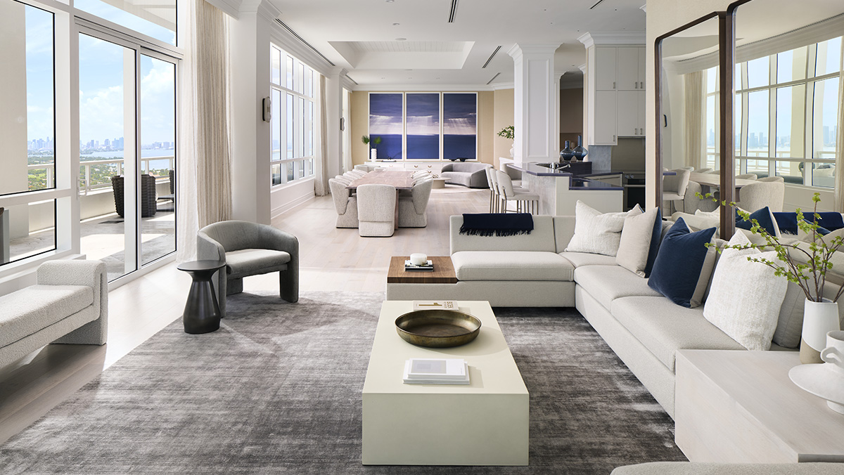 Fontainebleau Miami Beach penthouse living room