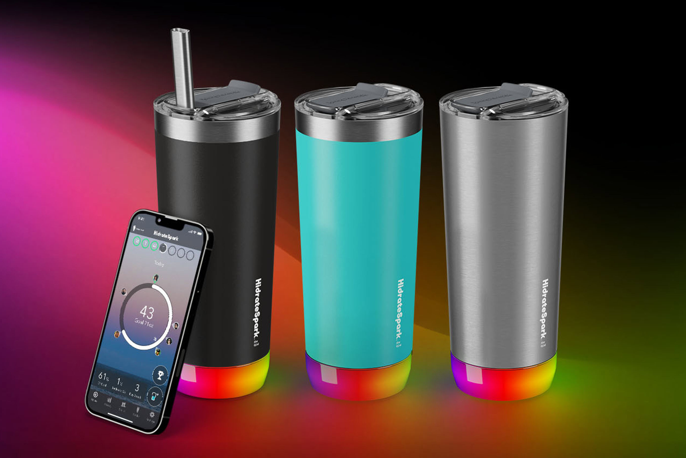 HidrateSpark's Smart Tumbler Features Wireless Tracking of Hydration with  Hot and Cold Liquids