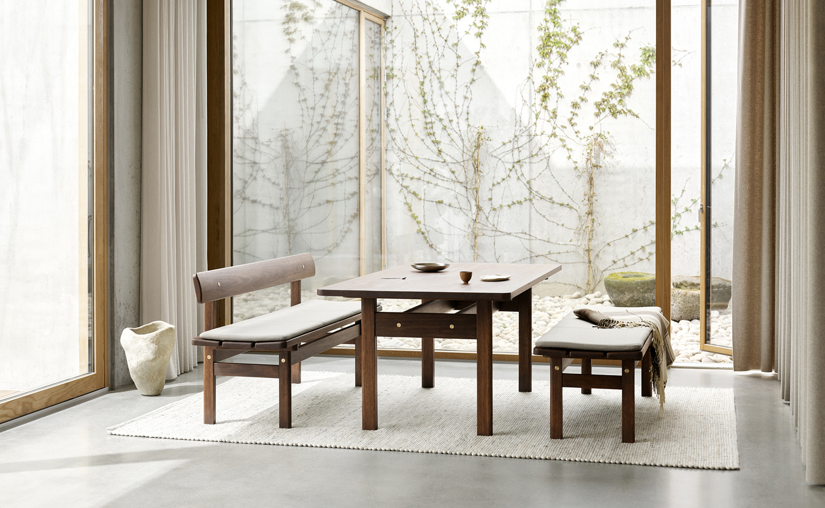 Carl Hansen  Son Asserbo Dining Table and Benches