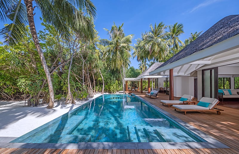 Anantara Kihavah Maldives Villas - Exterior of Two-Bedroom Family Beach Pool Villa