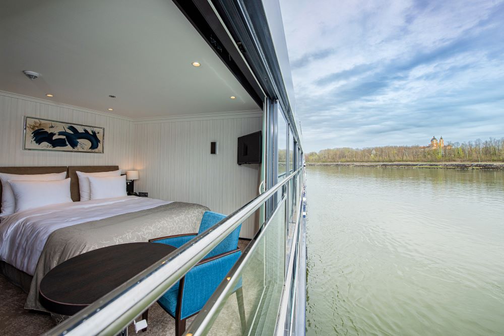 Avalon Waterways new Avalon View is a Panorama-class river vessel with the bed facing the view
