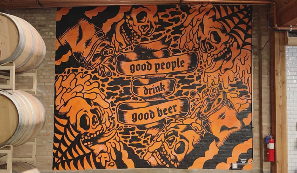 bar  restaurant mural