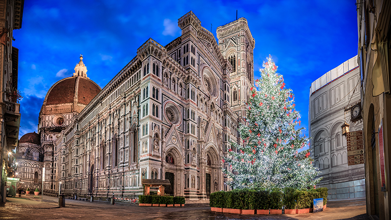 Florence Italy during Christmas