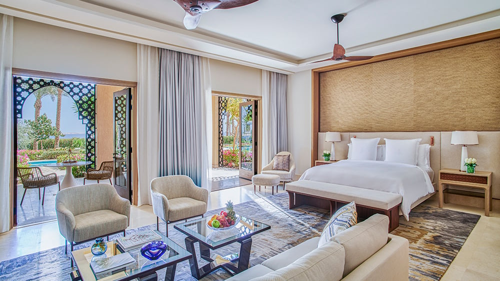 A guestroom at Four Seasons Resort Sharm El Sheikh 