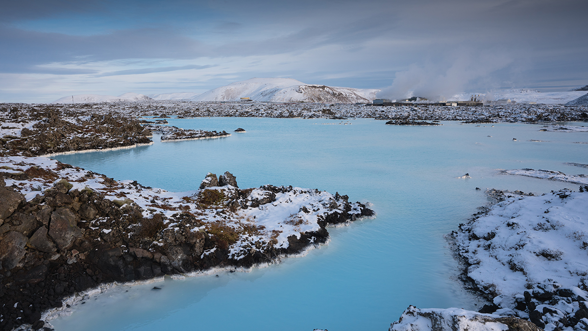 Blue Lagoon Iceland close to Grindavik