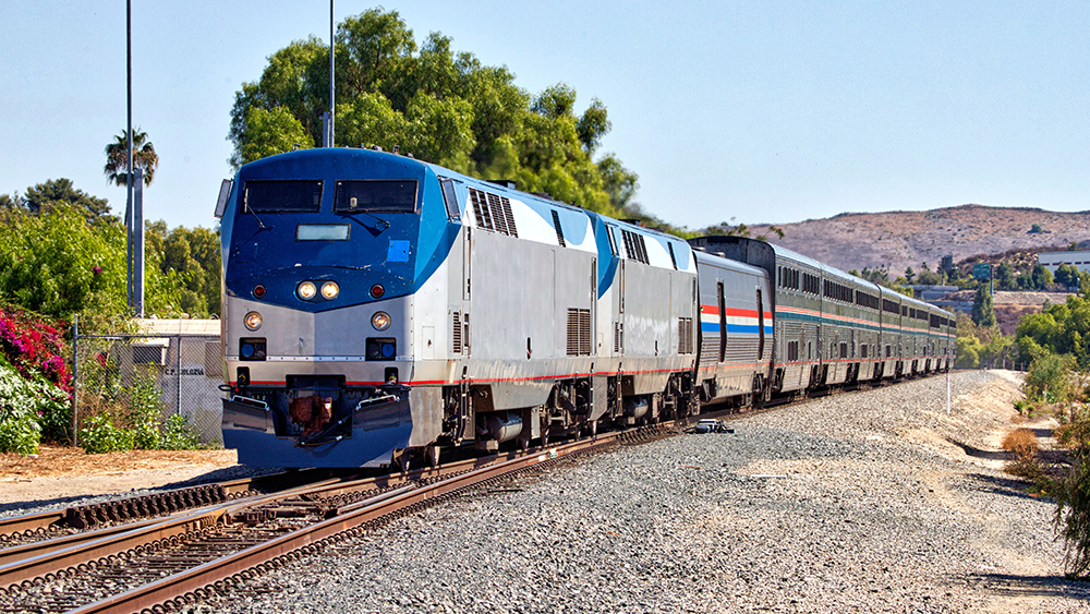 Amtrak Coast Starlight train at Moorpark California