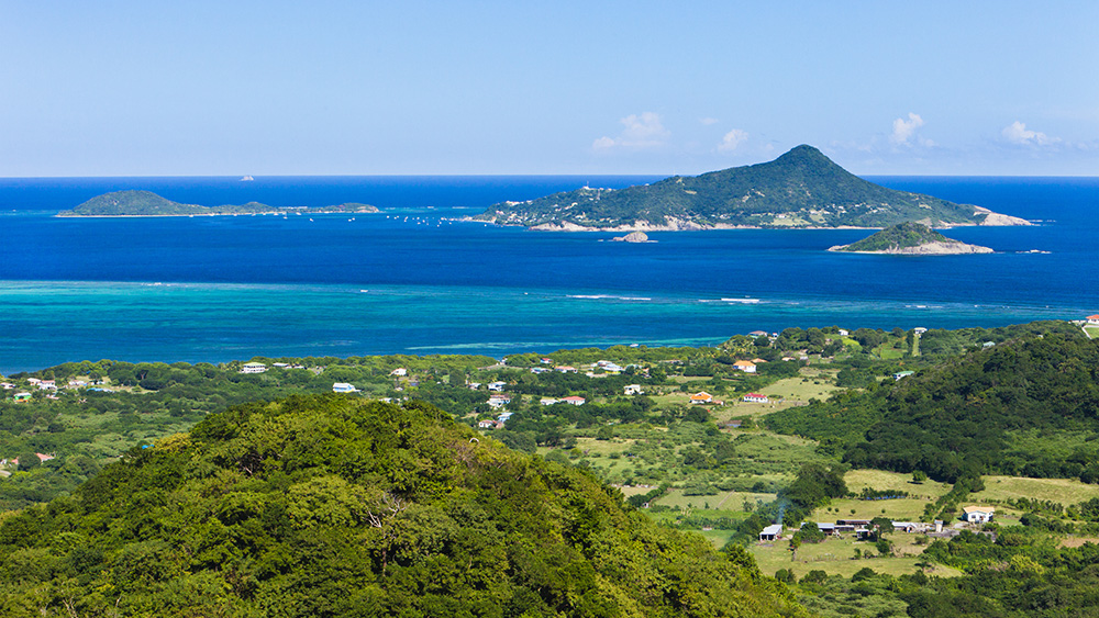 Petite Martinique as seen from Carriacou 