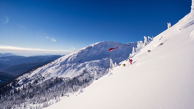 Heli-skiing in British Columbia Canada