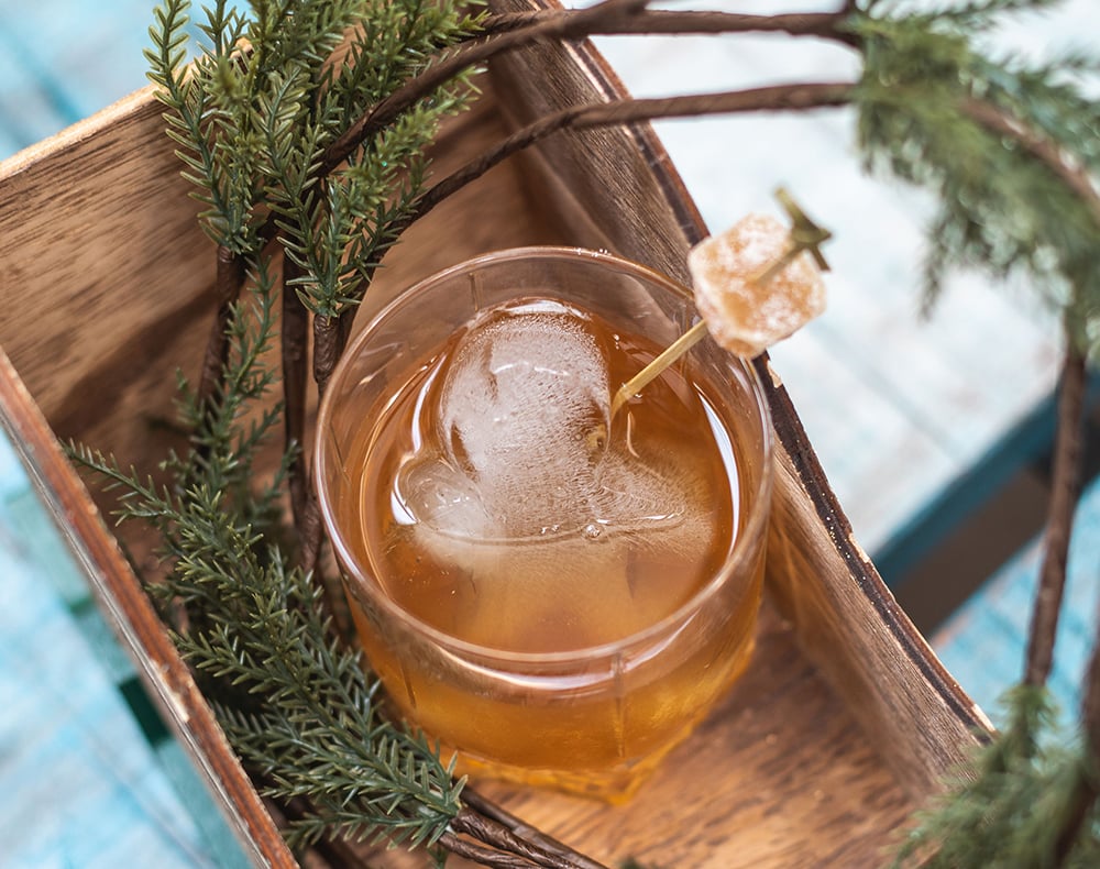 gingerbread man old fashioned best holiday cocktail