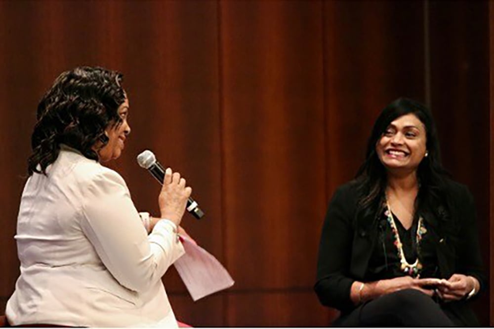 Odette Brown Regional Vice President of Franchise Services at Choice Hotels and Jyoti Sarolia president  CEO Ellis Hospi