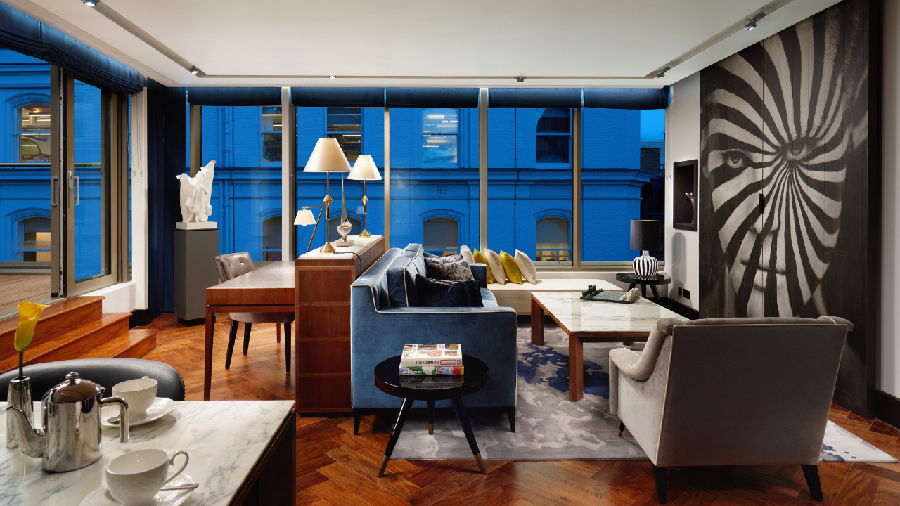Hilton London Bankside Penthouse Suite Living Area