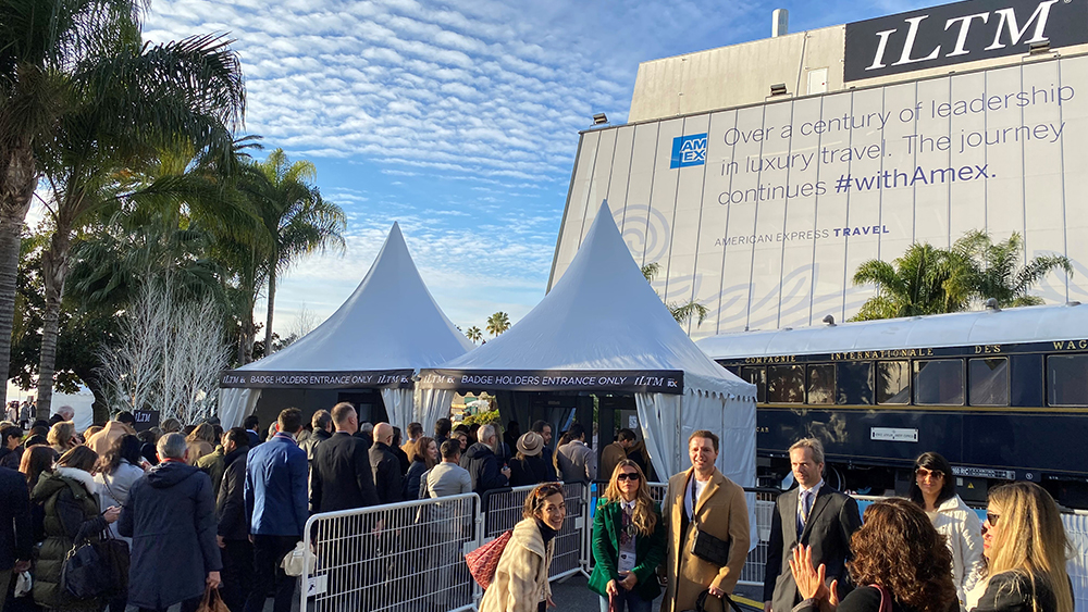 Entrance to ILTM in Cannes
