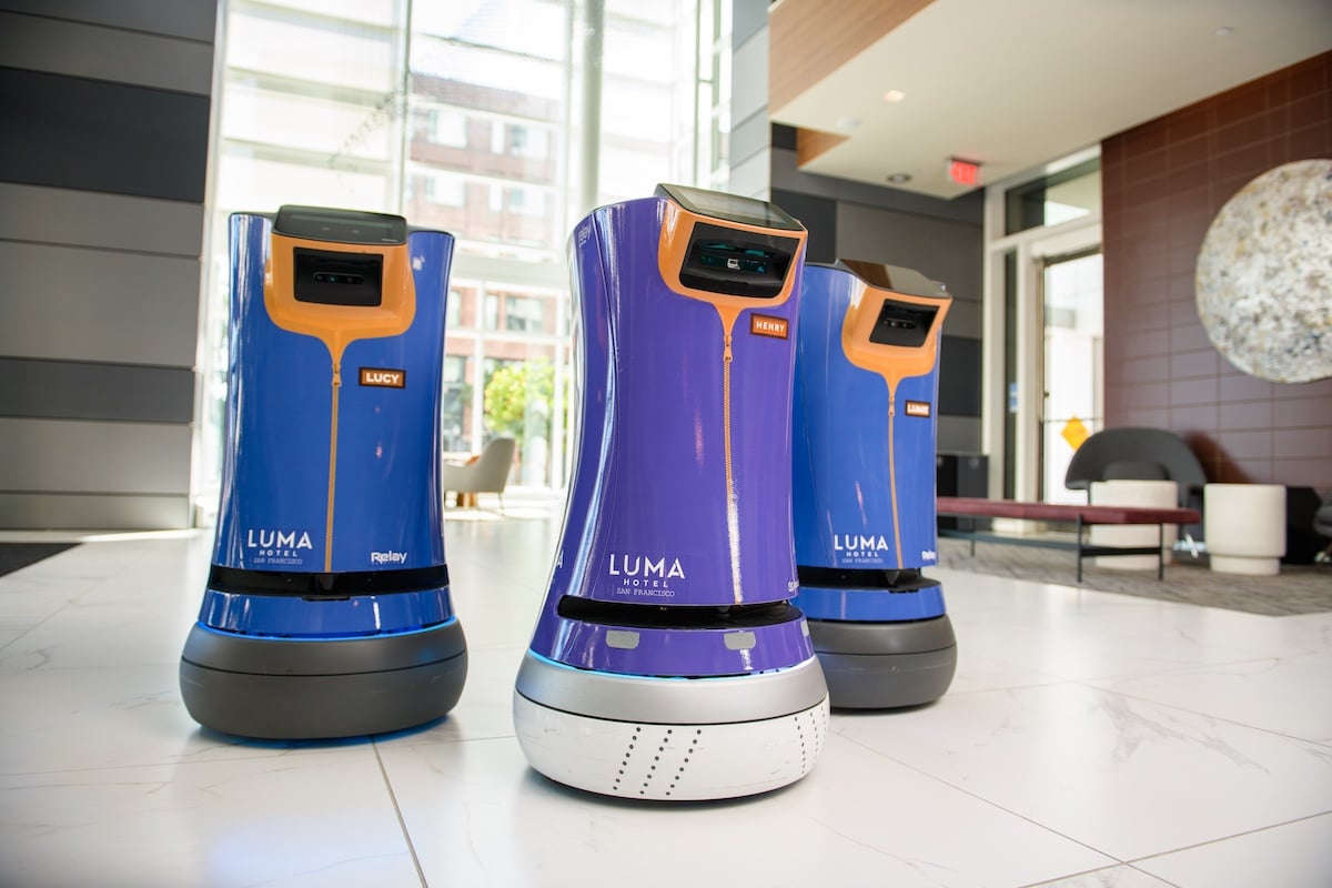 Luma Hotel San Francisco delivery robots