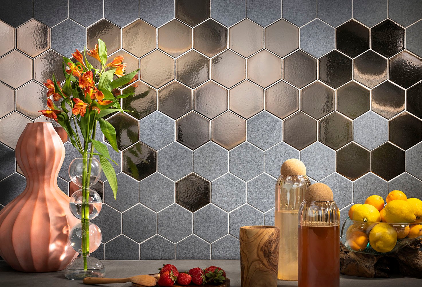 Shapes and Colors: Graphite from Lunada Bay Tile | Hotel Management