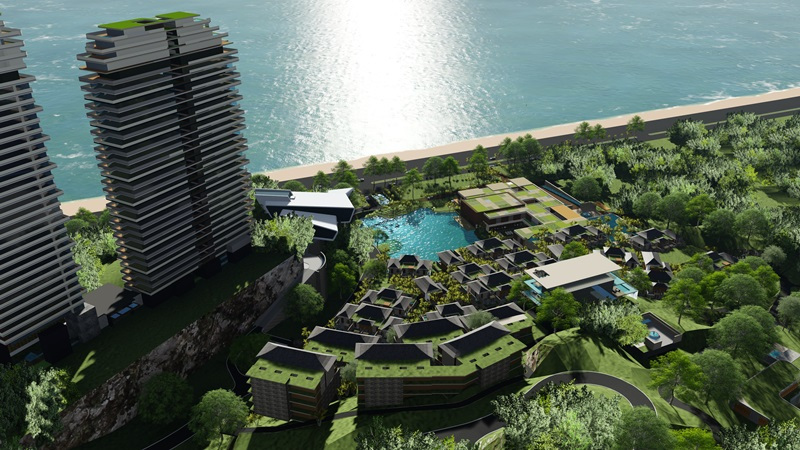 The dusitD2 Servied Residence overlooks the Dusit Devarana Resort
