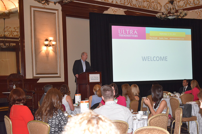 John McMahon presenting at ULTRA Trendsetters