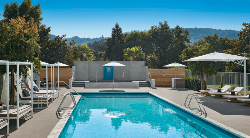 The Estate Yountville Vintage House Pool Close Up Will Pryce