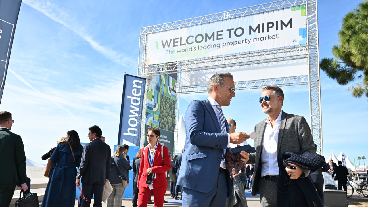 Outside the exhibition area at MIPIM