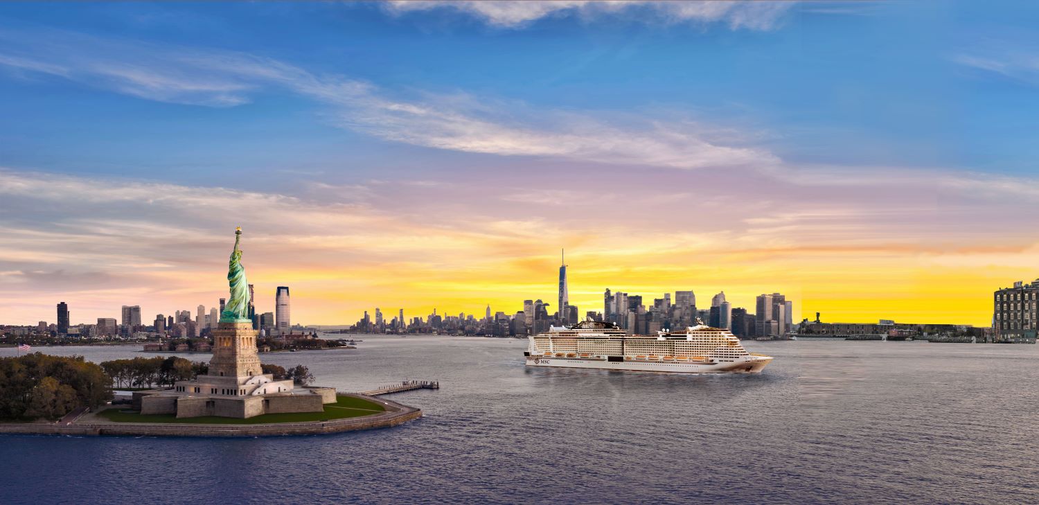 MSC Meraviglia will sail year-round from New York City starting in April 2023