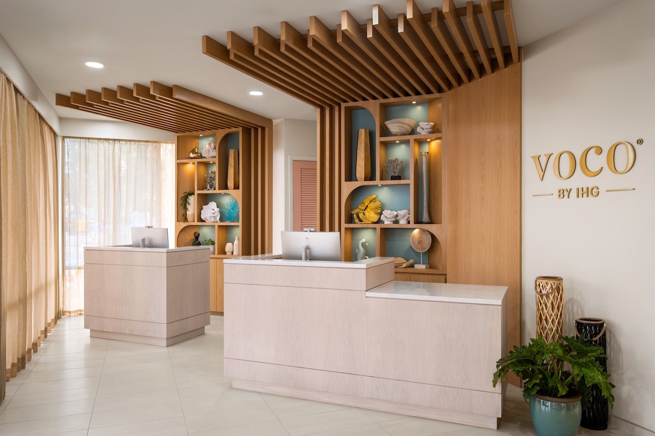 lobby of voco Myrtle Beach