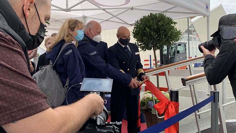 The ribbon-cutting ceremony marked the return of Marina