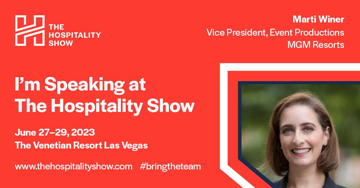 The Hospitality Show QA with MGM Resorts Marti Winer
