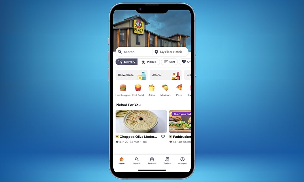 My Place Hotels partners with Grubhub