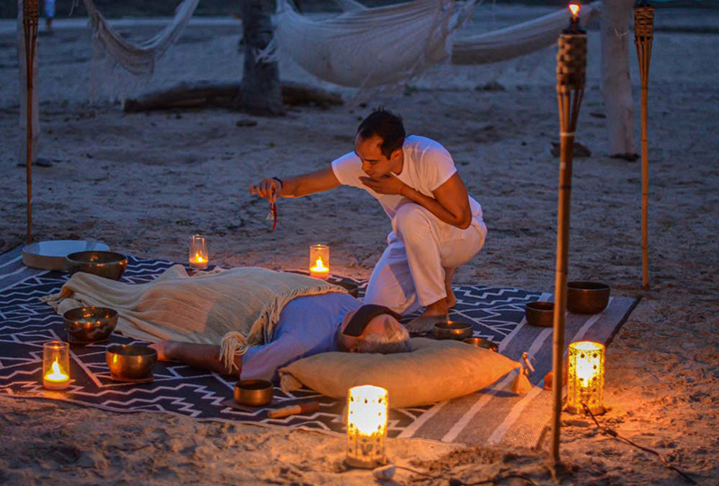 Nantipa candlelight beach massage